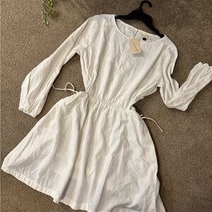 Universal Thread White Long Sleeve Dress